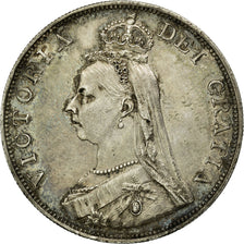 Moneta, Wielka Brytania, Victoria, Crown, 1887, AU(55-58), Srebro, KM:765