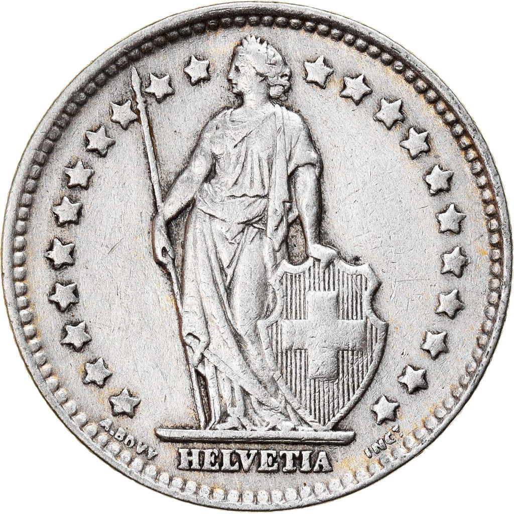 Coin, Switzerland, Franc, 1937, Bern, AU(50-53), Silver, KM:24