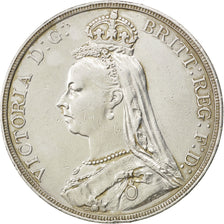 Monnaie, Grande-Bretagne, Victoria, Crown, 1890, SUP, Argent, KM:765