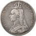 Münze, Großbritannien, Victoria, Crown, 1889, S+, Silber, KM:765
