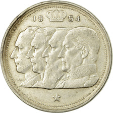 Coin, Belgium, 100 Francs, 100 Frank, 1954, EF(40-45), Silver, KM:138.1