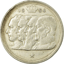 Munten, België, 100 Francs, 100 Frank, 1954, ZF, Zilver, KM:138.1