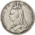 Moneta, Gran Bretagna, Victoria, Crown, 1889, MB+, Argento, KM:765