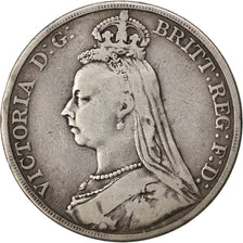 GREAT BRITAIN, Crown, 1890, KM #765, VF(30-35), Silver, 38.61, 27.68