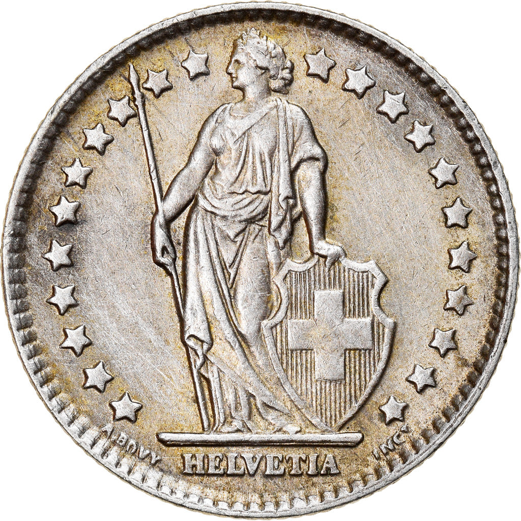Coin, Switzerland, Franc, 1962, Bern, AU(55-58), Silver, KM:24