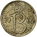 Münze, Belgien, 25 Centimes, 1966, Brussels, S, Copper-nickel, KM:154.1
