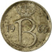 Moeda, Bélgica, 25 Centimes, 1966, Brussels, VF(20-25), Cobre-níquel, KM:154.1