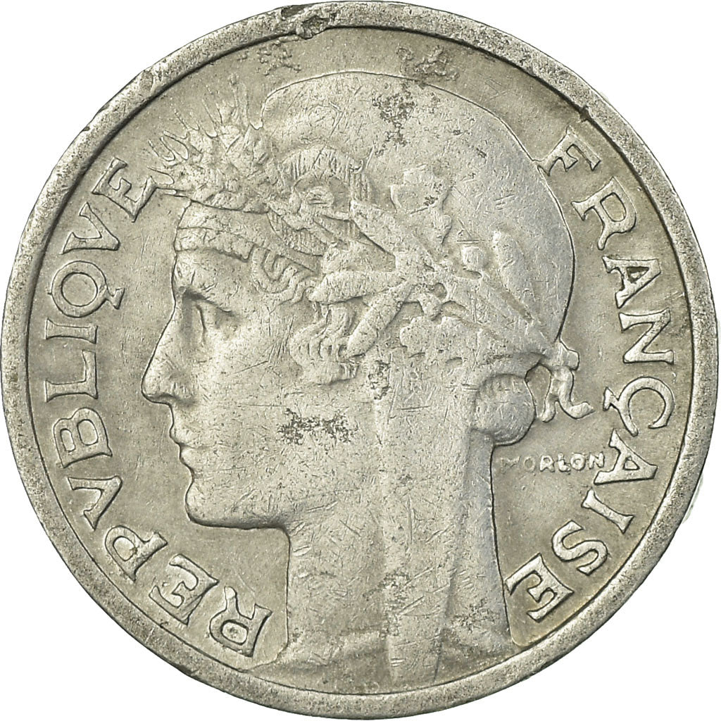 Münze, Frankreich, Morlon, 50 Centimes, 1944, Paris, S+, Aluminium, KM:894.1a
