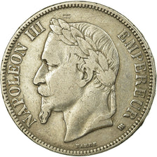 Coin, France, Napoléon III, 5 Francs, 1868, Strasbourg, VF(30-35), Silver