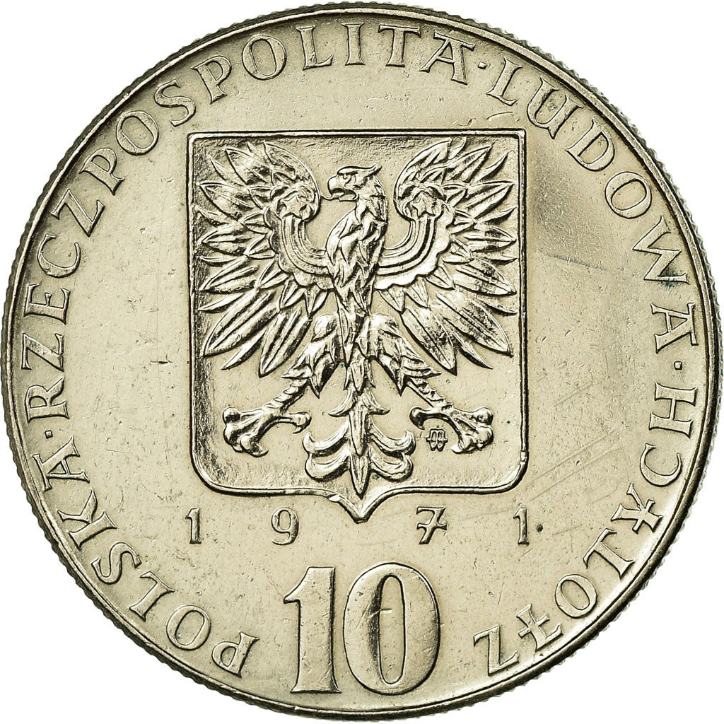 Monnaie, Pologne, F.A.O., 10 Zlotych, 1971, Warsaw, TTB, Copper-nickel, KM:63