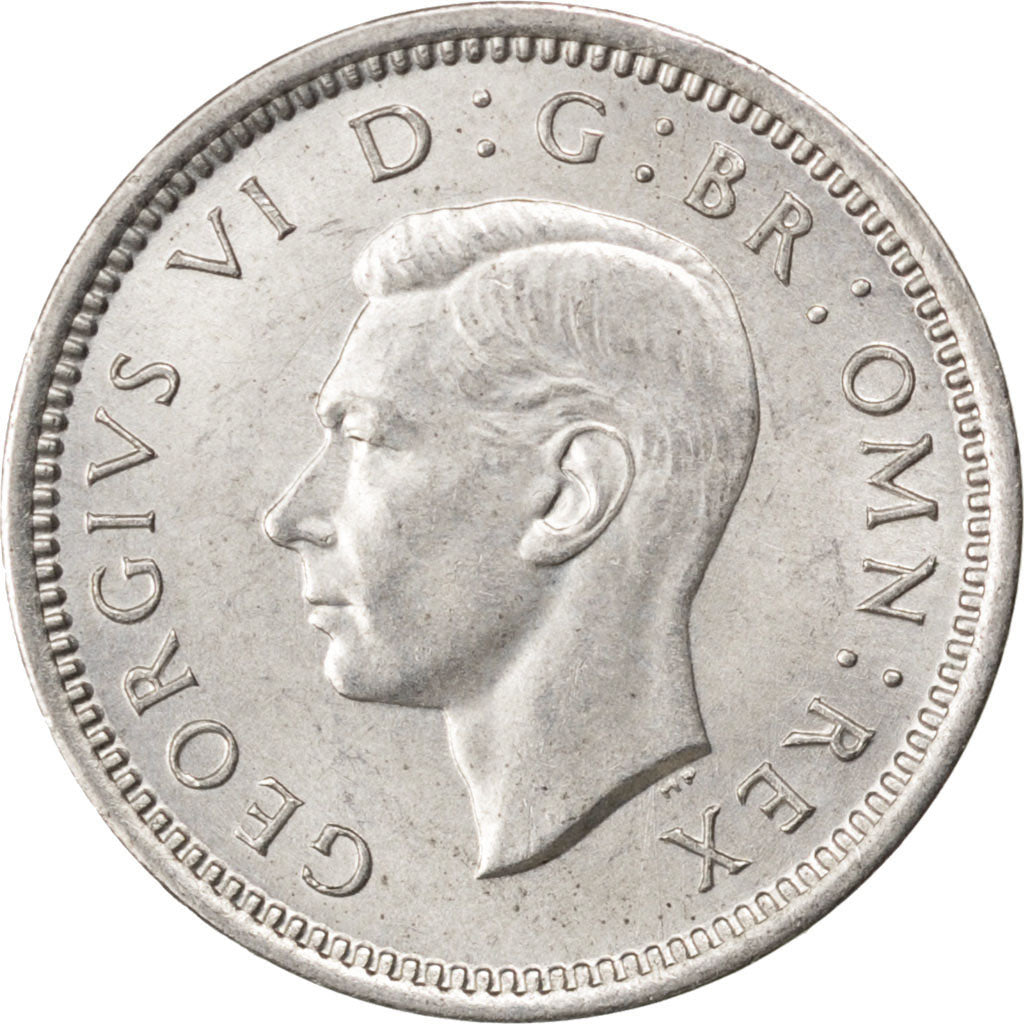 GREAT BRITAIN, 3 Pence, 1939, KM #848, MS(63), Silver, 16, 1.48