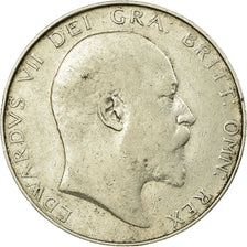 Coin, Great Britain, Edward VII, 1/2 Crown, 1910, VF(20-25), Silver, KM:802