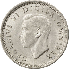 GREAT BRITAIN, 3 Pence, 1939, KM #848, AU(55-58), Silver, 16, 1.40
