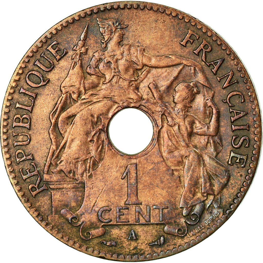 Coin, FRENCH INDO-CHINA, Cent, 1903, EF(40-45), Bronze, KM:8