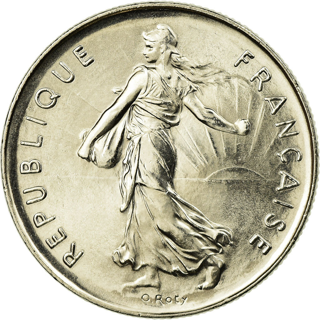 Coin, France, Semeuse, 5 Francs, 1989, Paris, AU(55-58), Nickel Clad