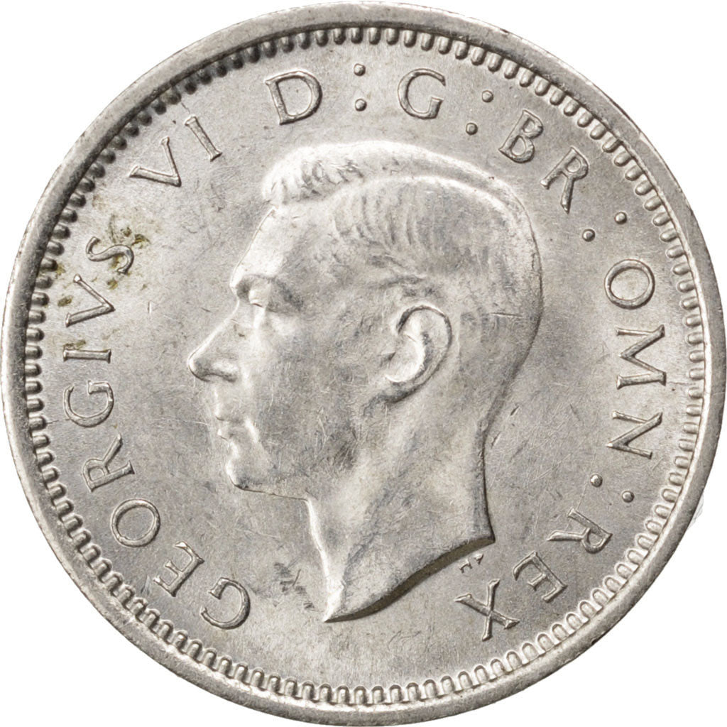 GREAT BRITAIN, 3 Pence, 1941, KM #848, MS(63), Silver, 16, 1.40