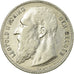 Moneda, Bélgica, Franc, 1909, MBC+, Plata, KM:57.2