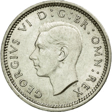 Coin, Great Britain, George VI, 3 Pence, 1941, AU(55-58), Silver, KM:848