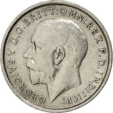 GREAT BRITAIN, 3 Pence, 1914, KM #813, AU(50-53), Silver, 16, 1.38