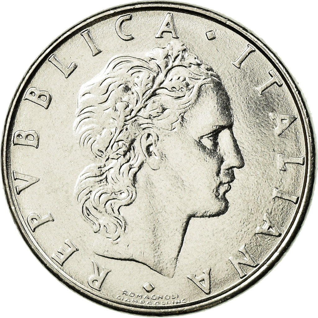 Moneta, Italia, 50 Lire, 1983, Rome, SPL-, Acciaio inossidabile, KM:95.1