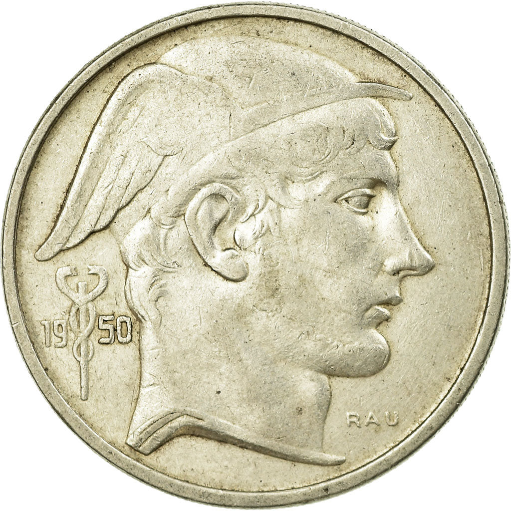 Coin, Belgium, 50 Francs, 50 Frank, 1950, EF(40-45), Silver, KM:137