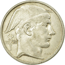 Moeda, Bélgica, 50 Francs, 50 Frank, 1950, EF(40-45), Prata, KM:137