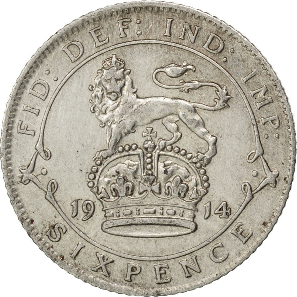 Grande Bretagne, Georges V, 6 Pence