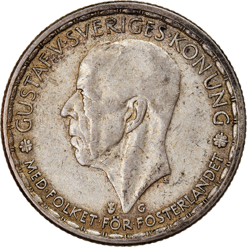 Coin, Sweden, Gustaf V, Krona, 1944, EF(40-45), Silver, KM:814