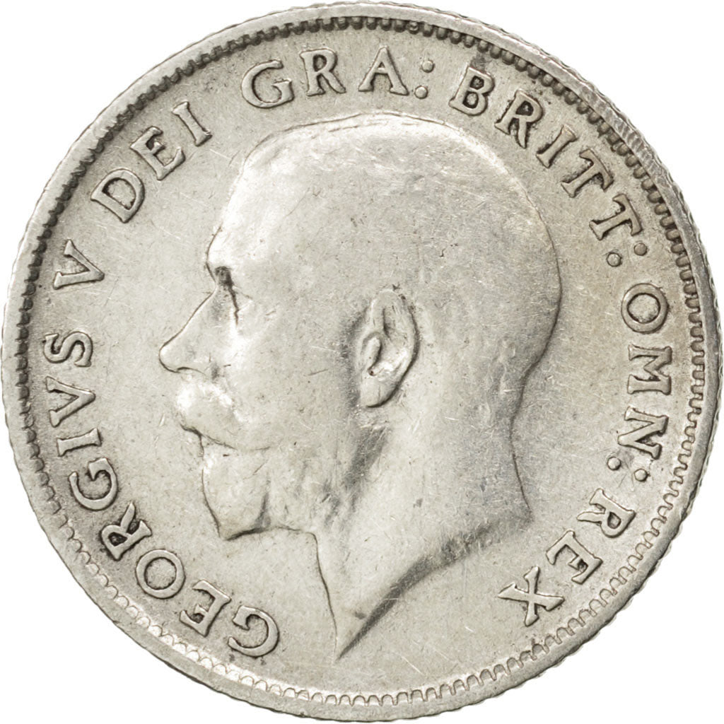 GREAT BRITAIN, 6 Pence, 1914, KM #815, VF(20-25), Silver, 19.5, 2.76