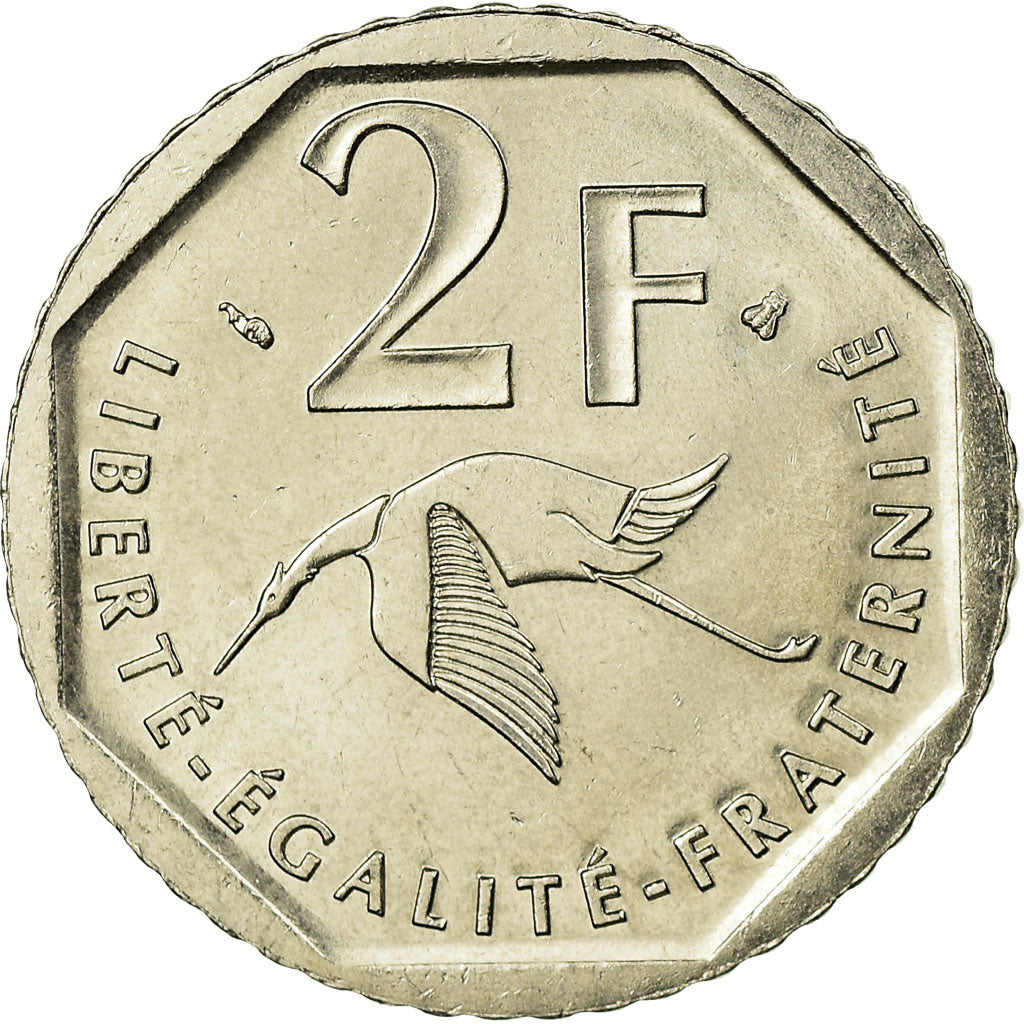 Moneta, Francia, Guynemer, 2 Francs, 1997, BB, Nichel, KM:1187, Gadoury:550