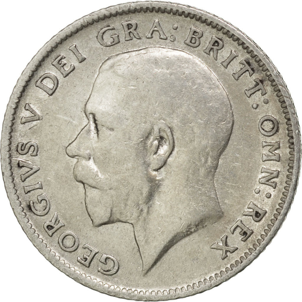 GREAT BRITAIN, 6 Pence, 1914, KM #815, EF(40-45), Silver, 19.5, 2.78