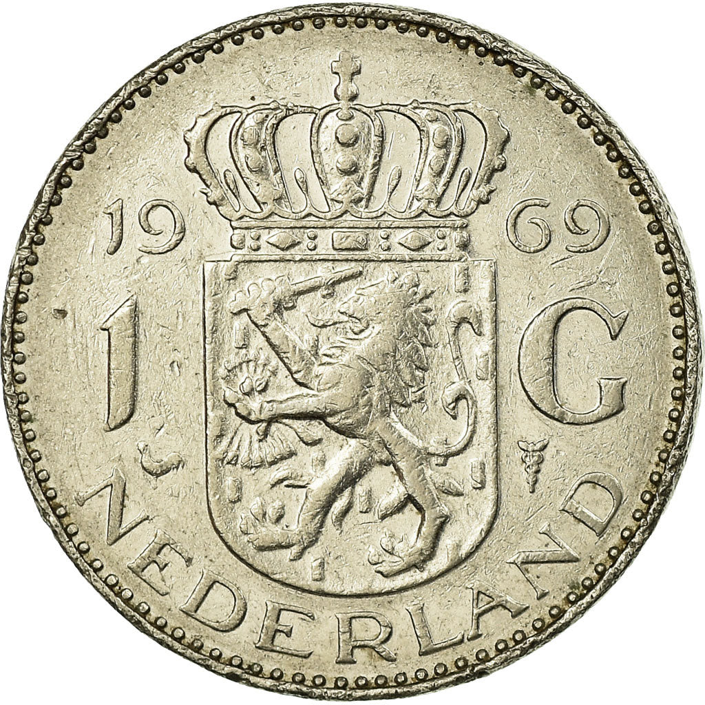 Münze, Niederlande, Juliana, Gulden, 1969, S, Nickel, KM:184a