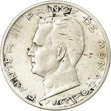 Coin, Monaco, Rainier III, 5 Francs, 1966, EF(40-45), Silver, KM:141