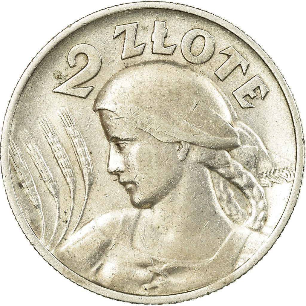 Coin, Poland, 2 Zlote, 1925, London, EF(40-45), Silver, KM:16