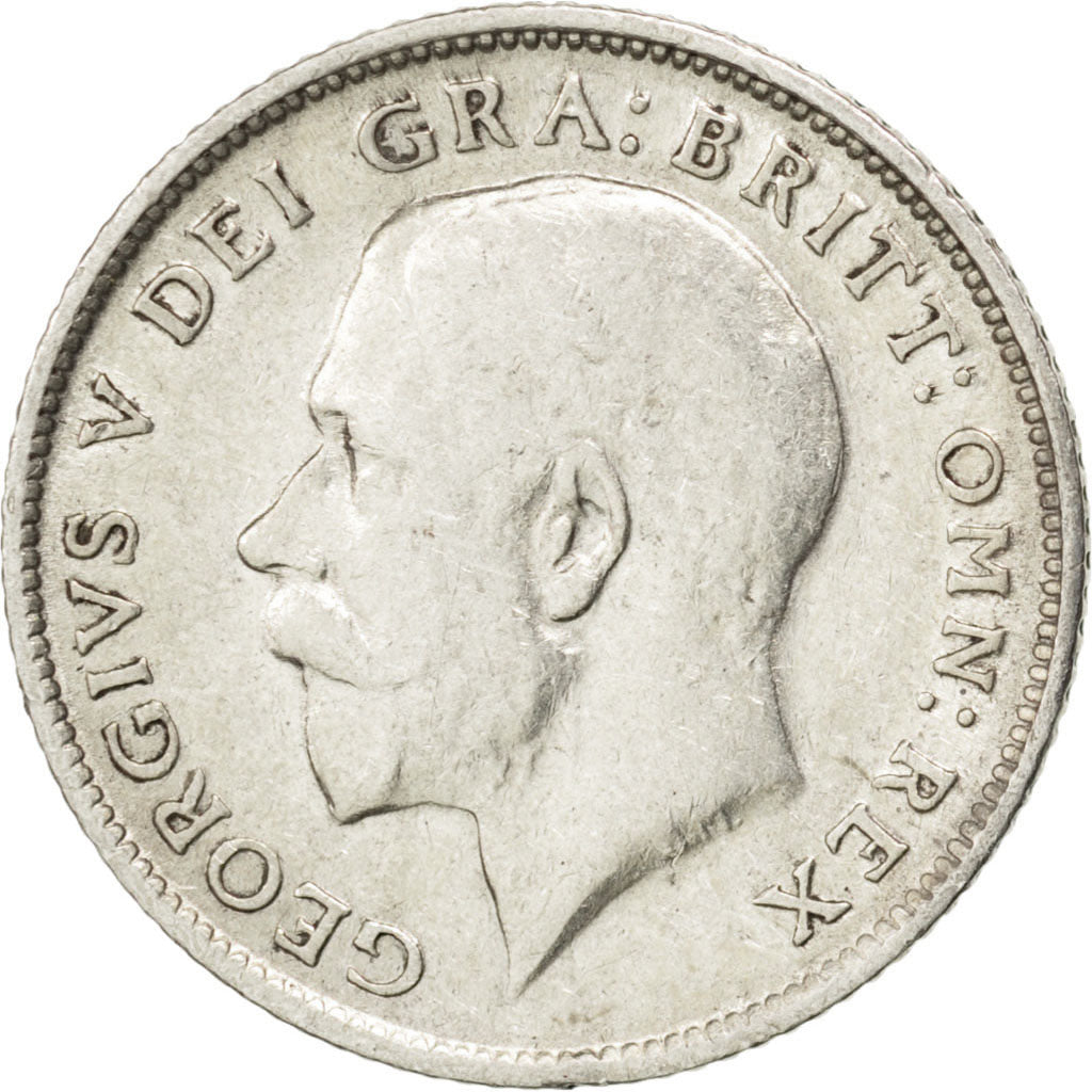 GREAT BRITAIN, 6 Pence, 1915, KM #815, EF(40-45), Silver, 19.5, 2.79