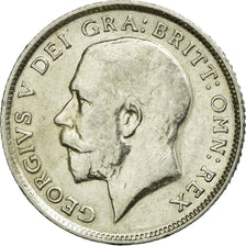 Coin, Great Britain, George V, 6 Pence, 1916, EF(40-45), Silver, KM:815