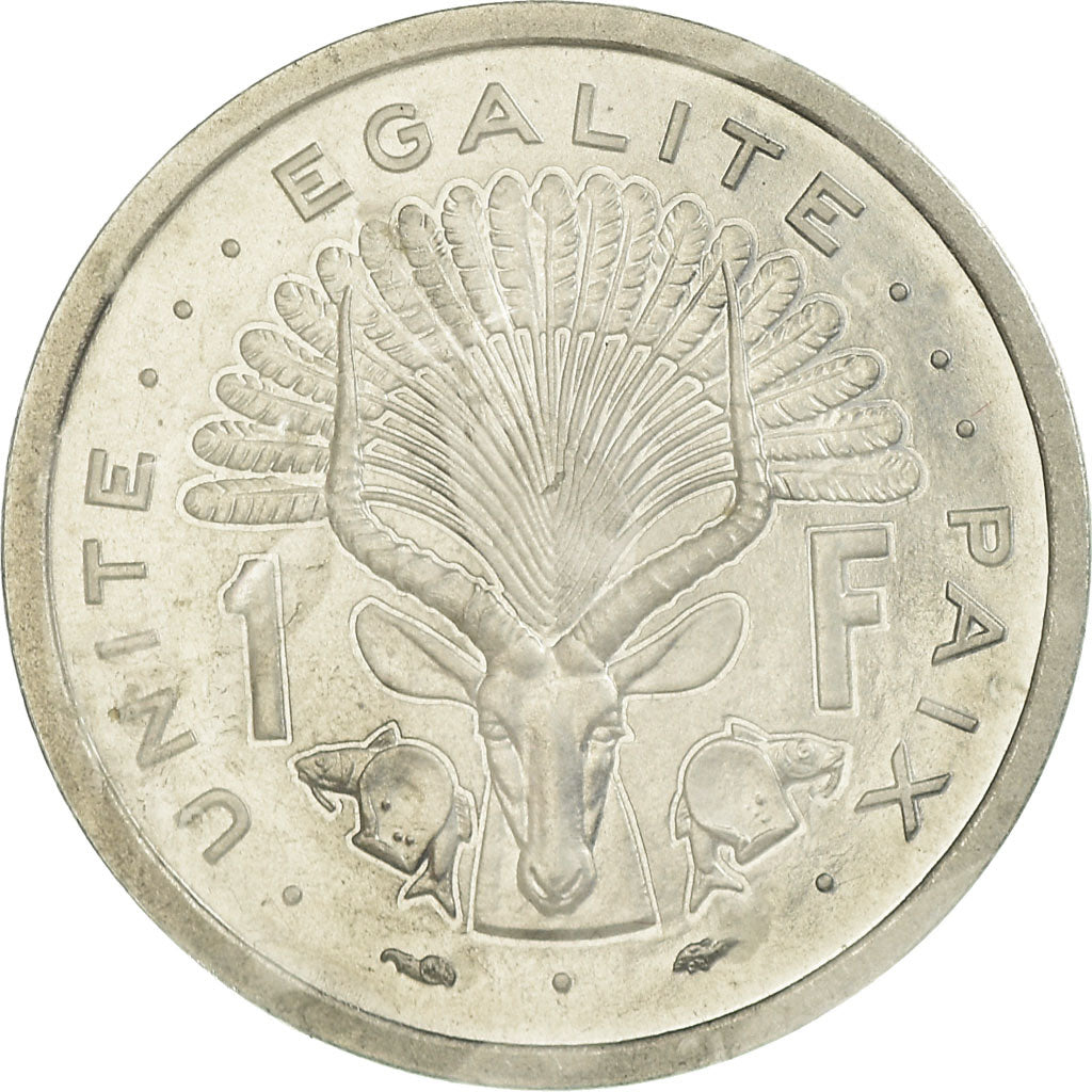 Coin, Djibouti, Franc, 1977, Paris, ESSAI, MS(65-70), Aluminum, KM:E1