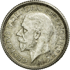 Coin, Great Britain, George V, 6 Pence, 1926, AU(55-58), Silver, KM:815a.2