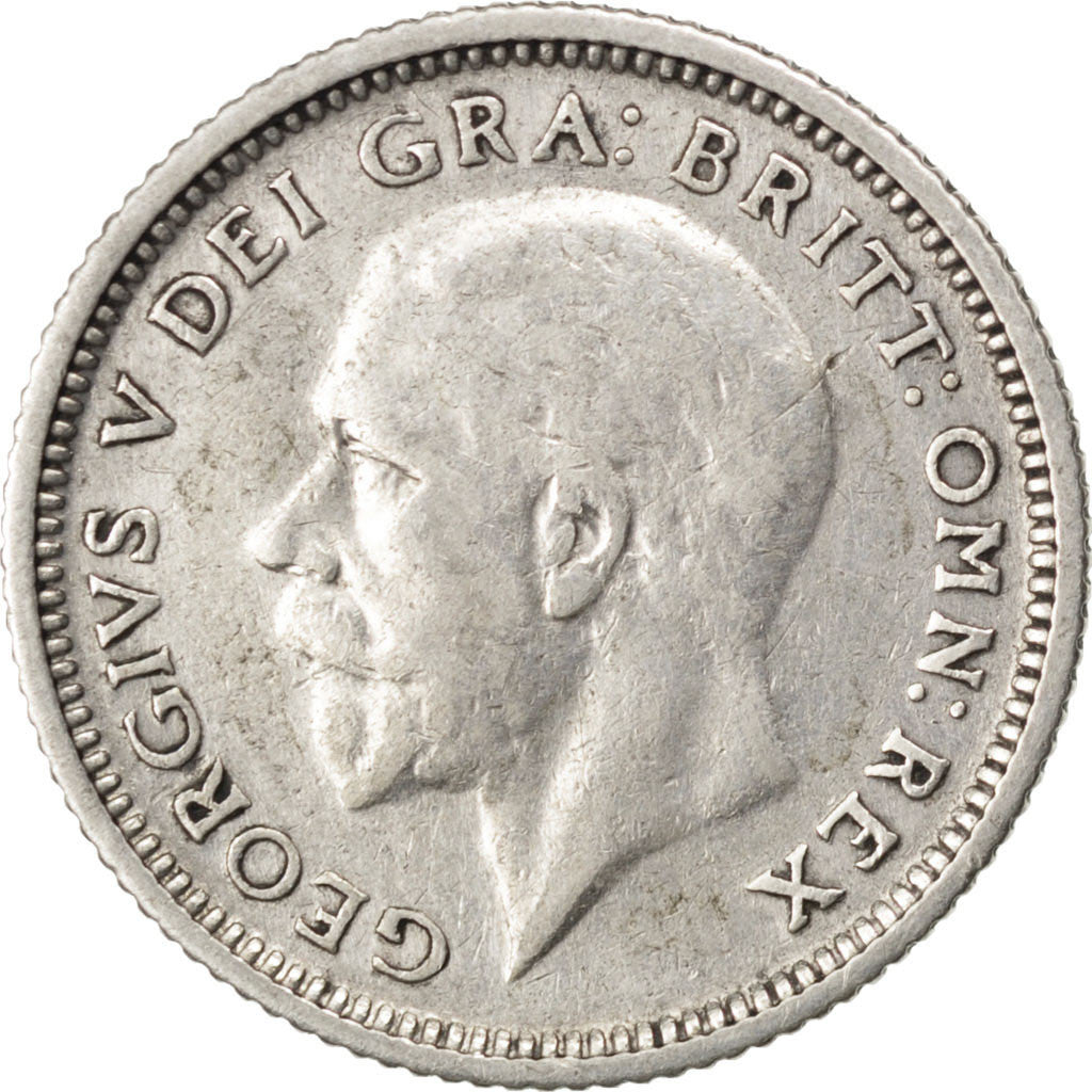 GREAT BRITAIN, 6 Pence, 1927, KM #828, EF(40-45), Silver, 19.5, 2.76