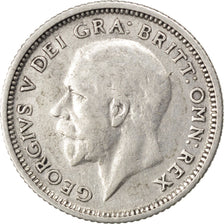 GREAT BRITAIN, 6 Pence, 1927, KM #828, EF(40-45), Silver, 19.5, 2.76