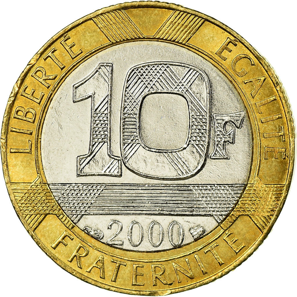Coin, France, Génie, 10 Francs, 2000, EF(40-45), Aluminum-Bronze, KM:964.2