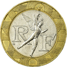 Coin, France, Génie, 10 Francs, 2000, EF(40-45), Aluminum-Bronze, KM:964.2