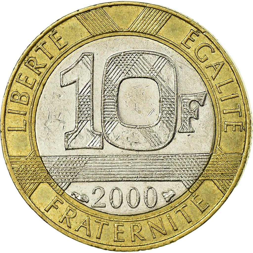 Coin, France, Génie, 10 Francs, 2000, EF(40-45), Aluminum-Bronze, KM:964.2