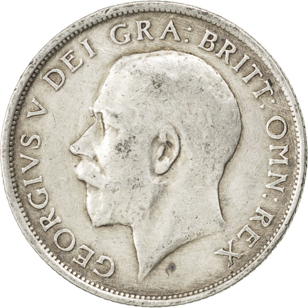 GREAT BRITAIN, Shilling, 1917, KM #816, EF(40-45), Silver, 23.5, 5.61