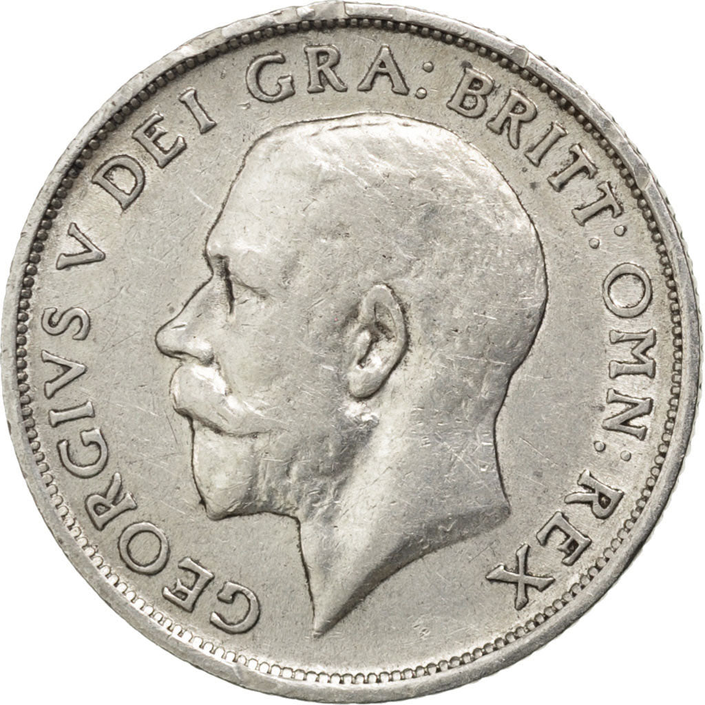 GREAT BRITAIN, Shilling, 1914, KM #816, EF(40-45), Silver, 23.5, 5.59