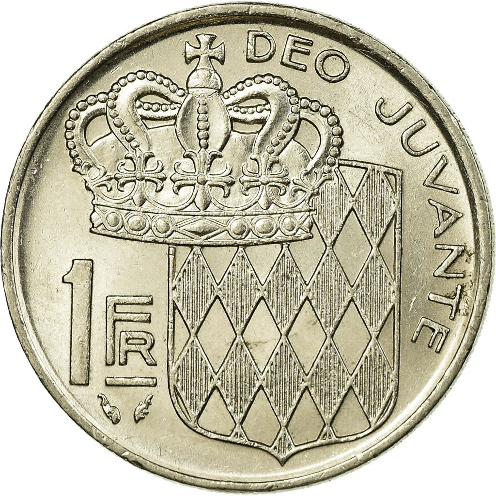 Coin, Monaco, Rainier III, Franc, 1976, EF(40-45), Nickel, KM:140