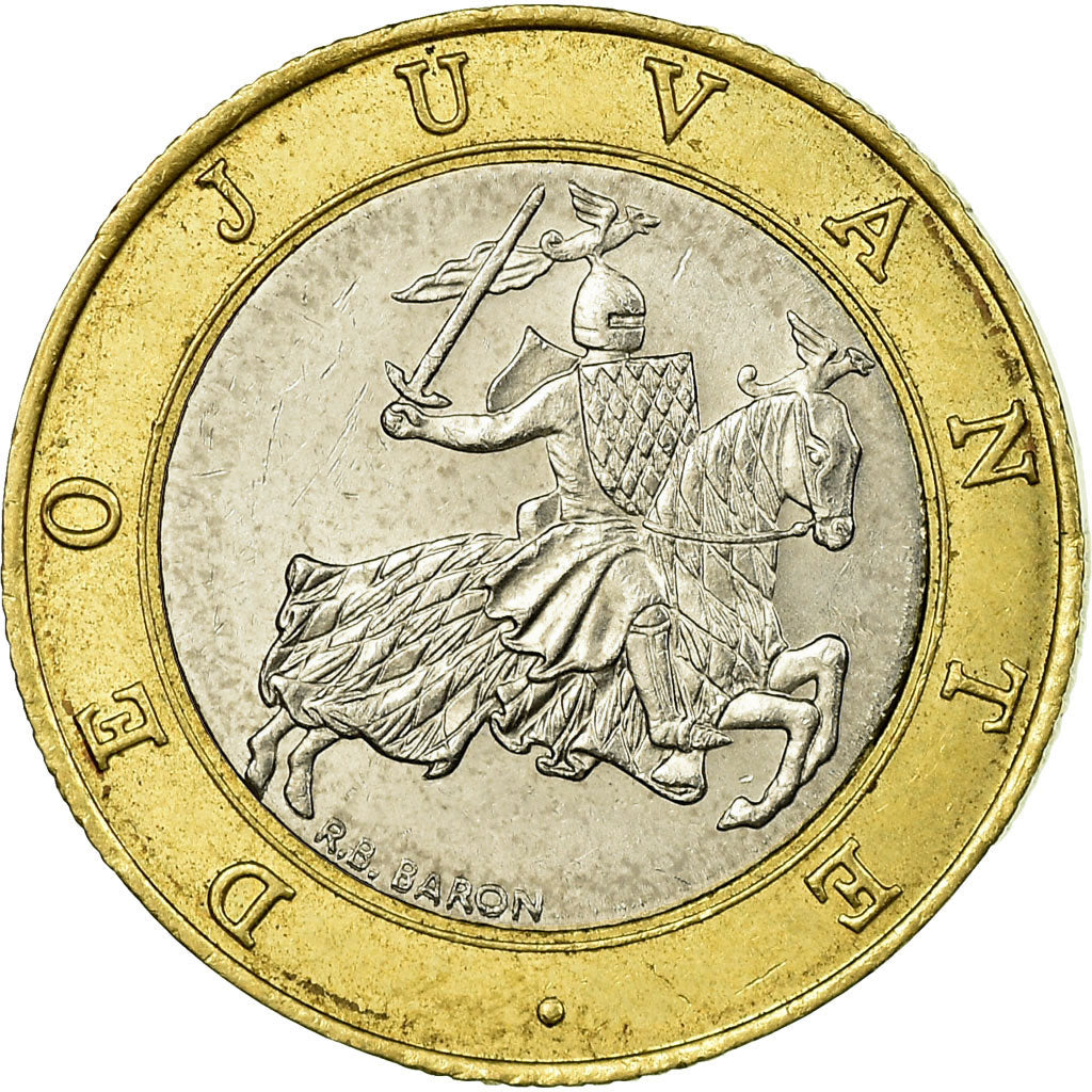 Coin, Monaco, Rainier III, 10 Francs, 1996, EF(40-45), Bi-Metallic, KM:163