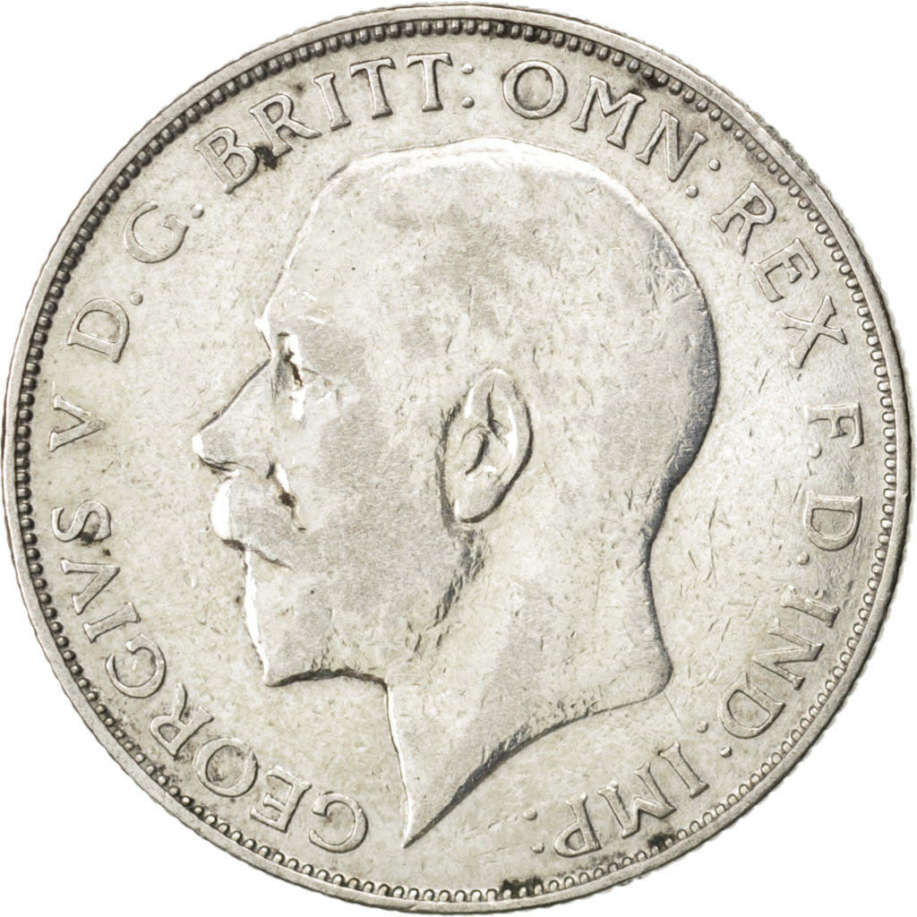 GREAT BRITAIN, Florin, Two Shillings, 1923, KM #817a, VF(20-25), Silver, 28.3,..