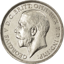 GREAT BRITAIN, Florin, Two Shillings, 1914, KM #817, AU(55-58), Silver, 28.3,...