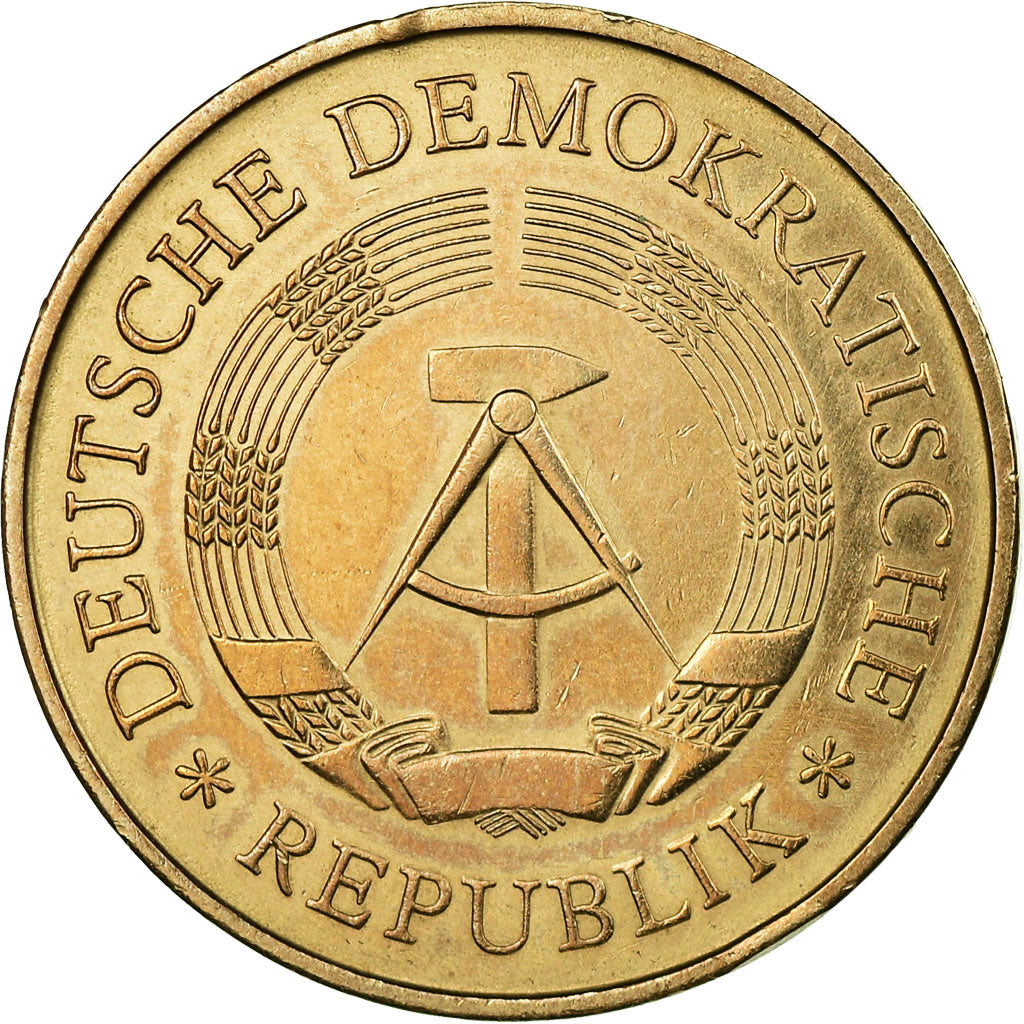 Moneda, REPÚBLICA DEMOCRÁTICA ALEMANA, 20th Anniversary D.D.R, 5 Mark, 1969